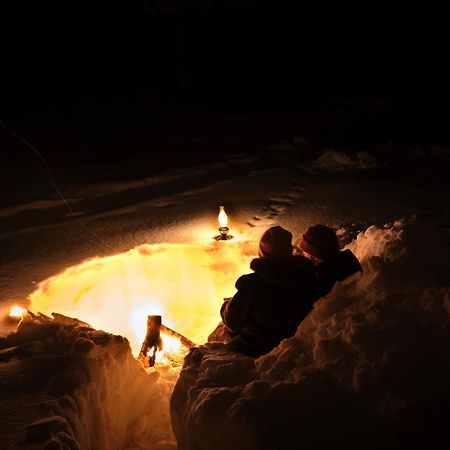 Langforsen Glamping & Lapland Experience Hotel Lapptrask Bagian luar foto