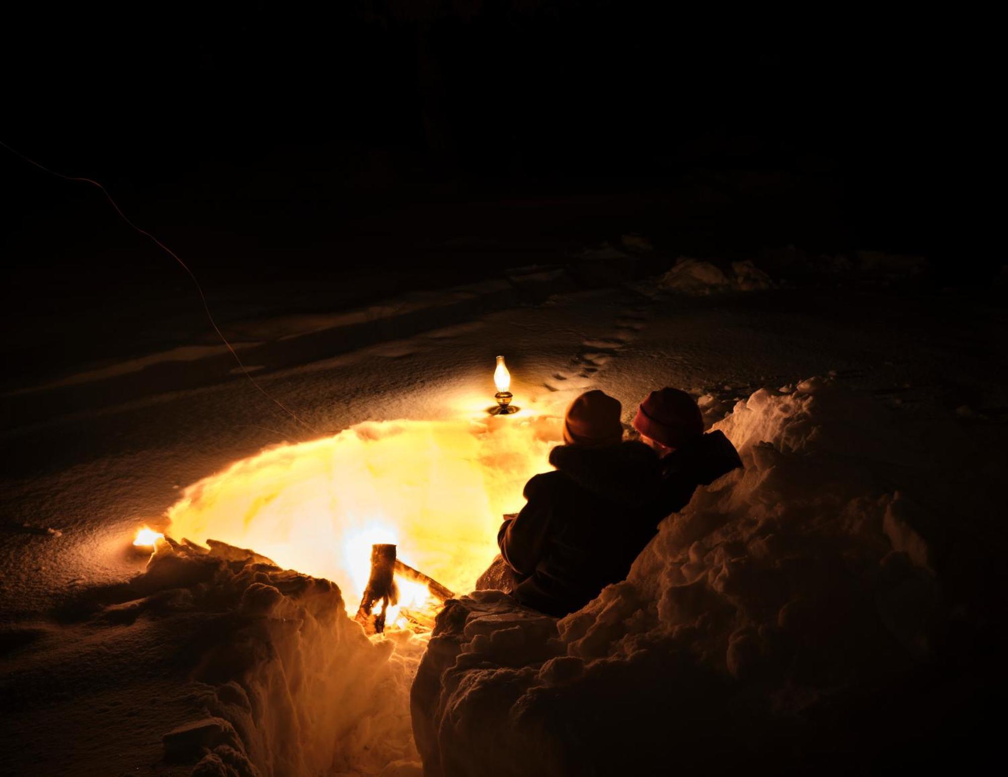 Langforsen Glamping & Lapland Experience Hotel Lapptrask Bagian luar foto